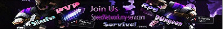 Speed Network Minecraft server banner