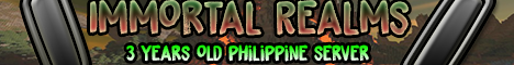 Immortal Realms Minecraft server banner