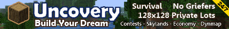 Uncovery Minecraft Minecraft server banner