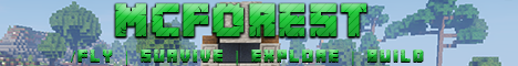 MCForest Minecraft server banner